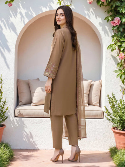 3 Piece Lawn Suit- Embroidered (Unstitched)