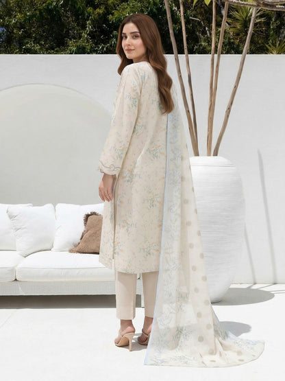 3 Piece Premium Lawn Suit- Embroidered (Unstitched)