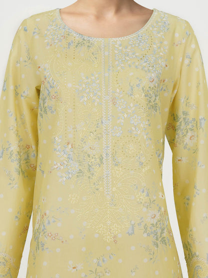 3 Piece Premium Lawn Suit- Embroidered (Unstitched)