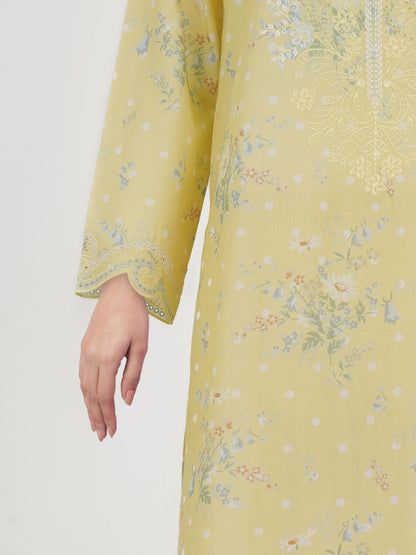 3 Piece Premium Lawn Suit- Embroidered (Unstitched)