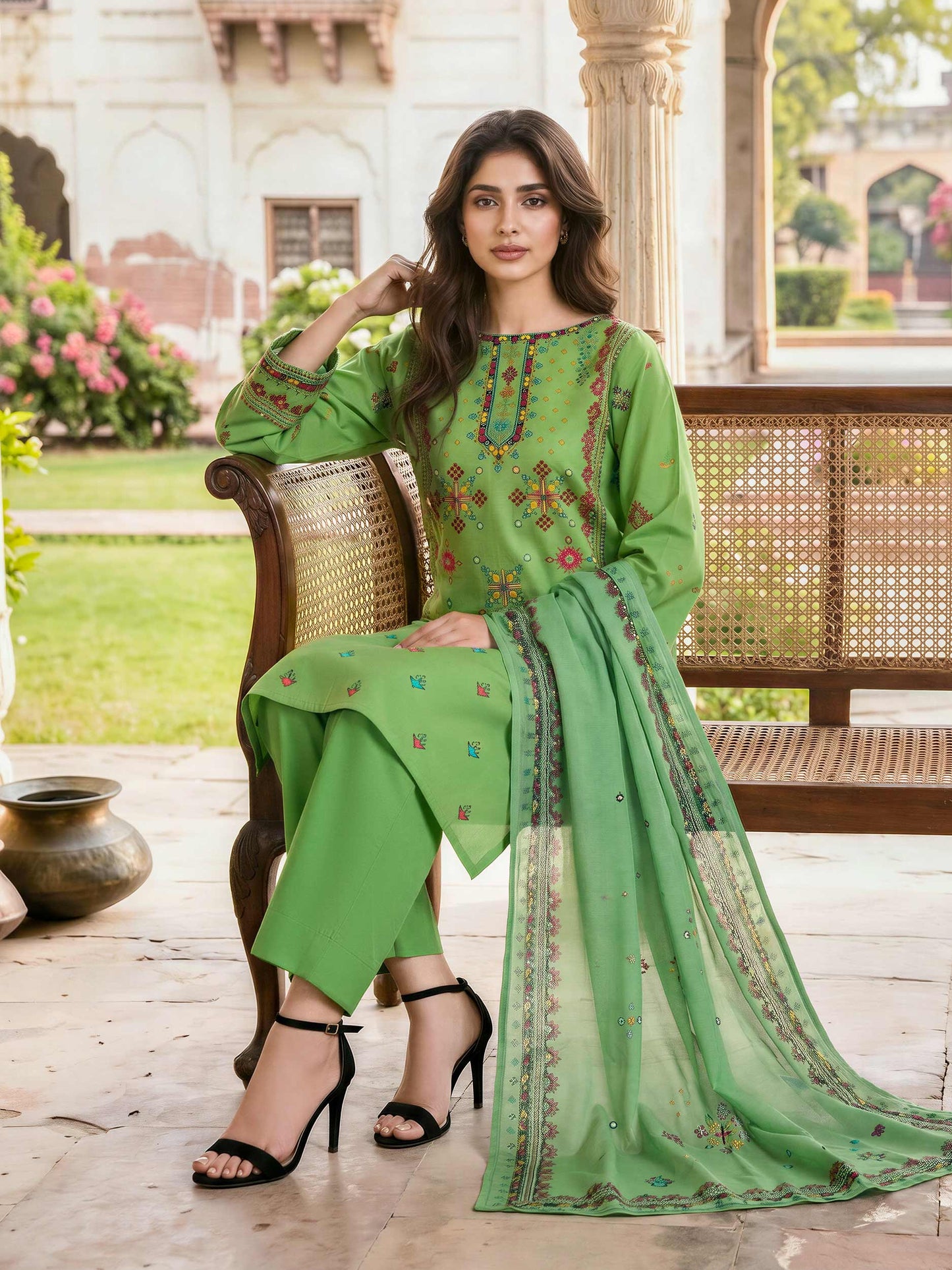 3 Piece Lawn Suit (Unstitched)