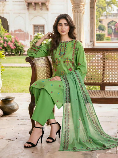 3 Piece Lawn Suit (Unstitched)
