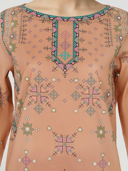 3 Piece Lawn Paste Suit (Unstitched)