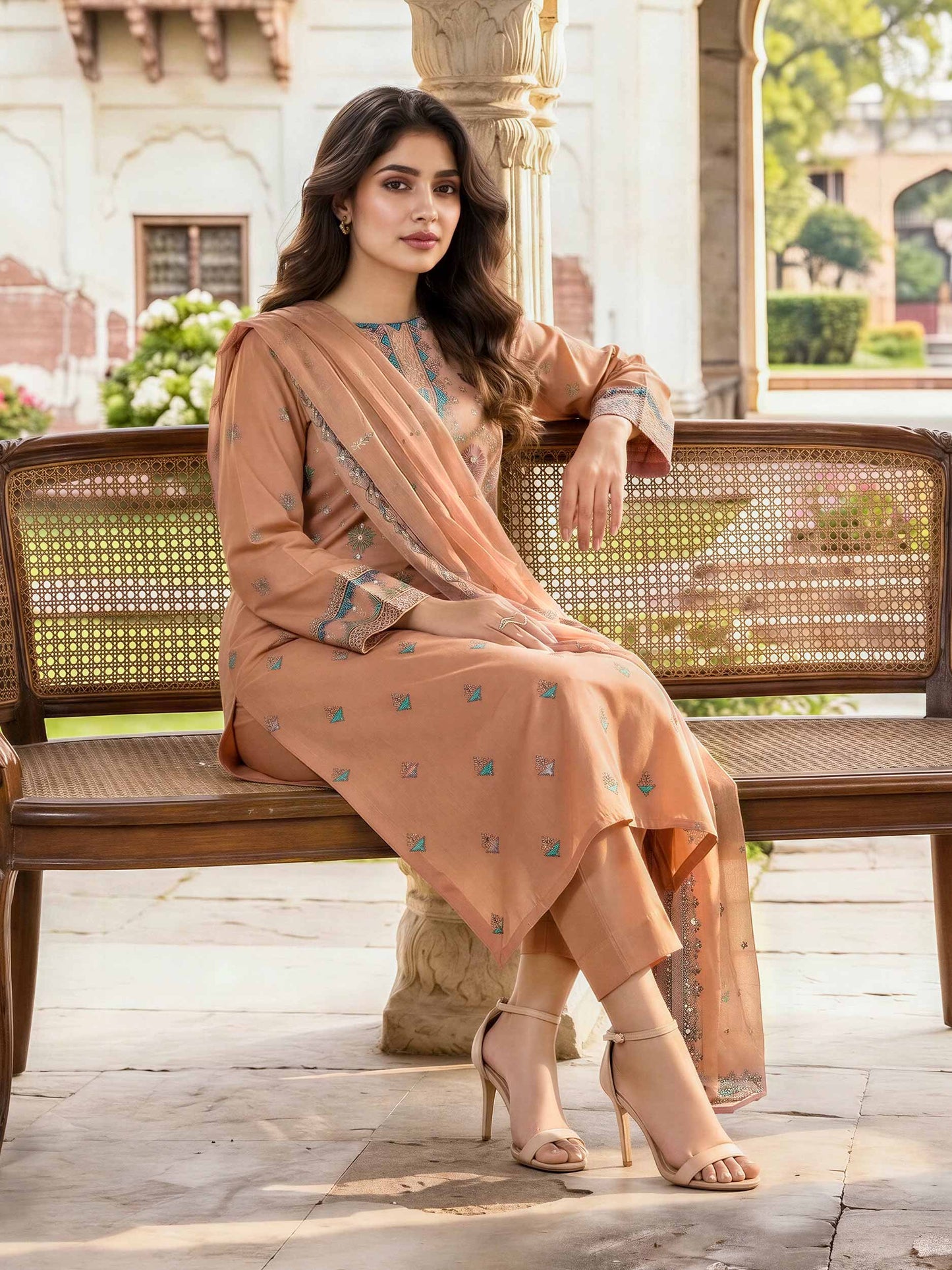 3 Piece Lawn Paste Suit (Unstitched)