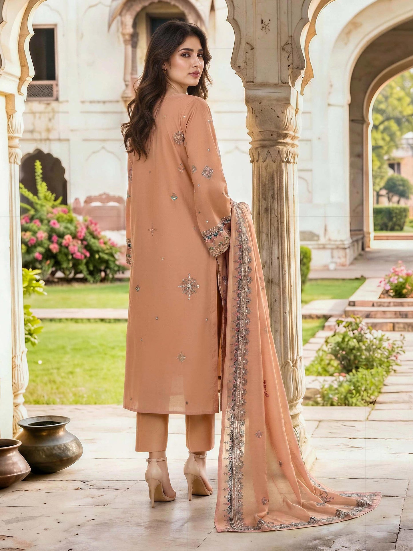 3 Piece Lawn Paste Suit (Unstitched)