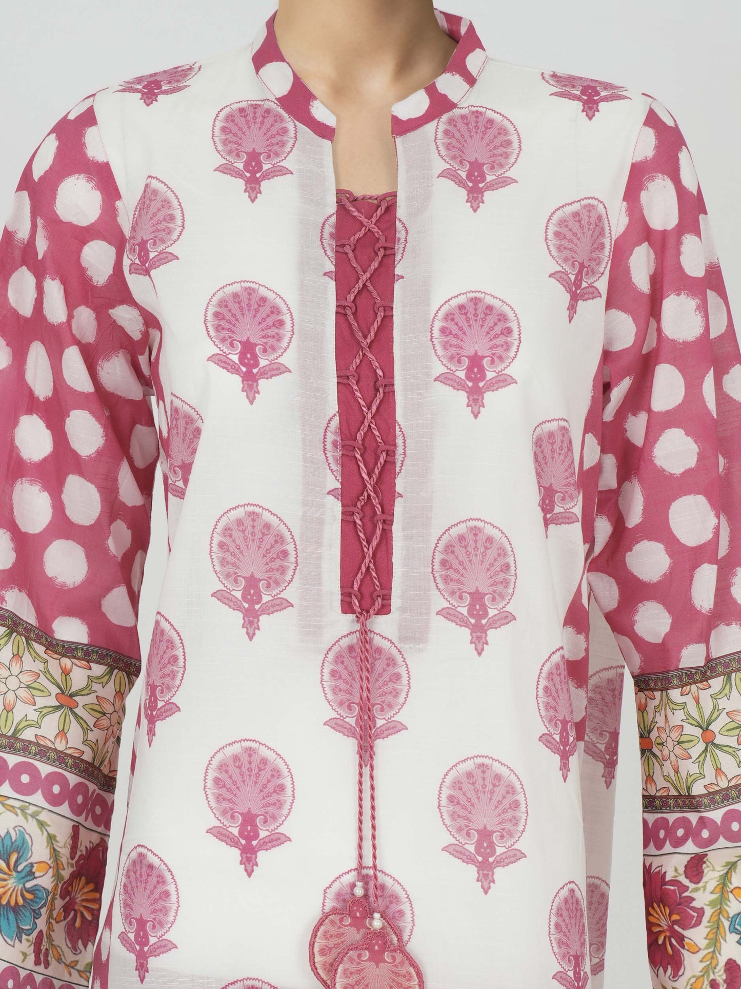 3 Piece Lawn Slub Suit (Unstitched)