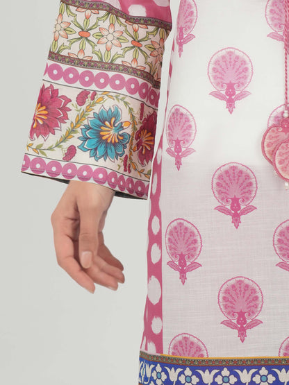 3 Piece Lawn Slub Suit (Unstitched)