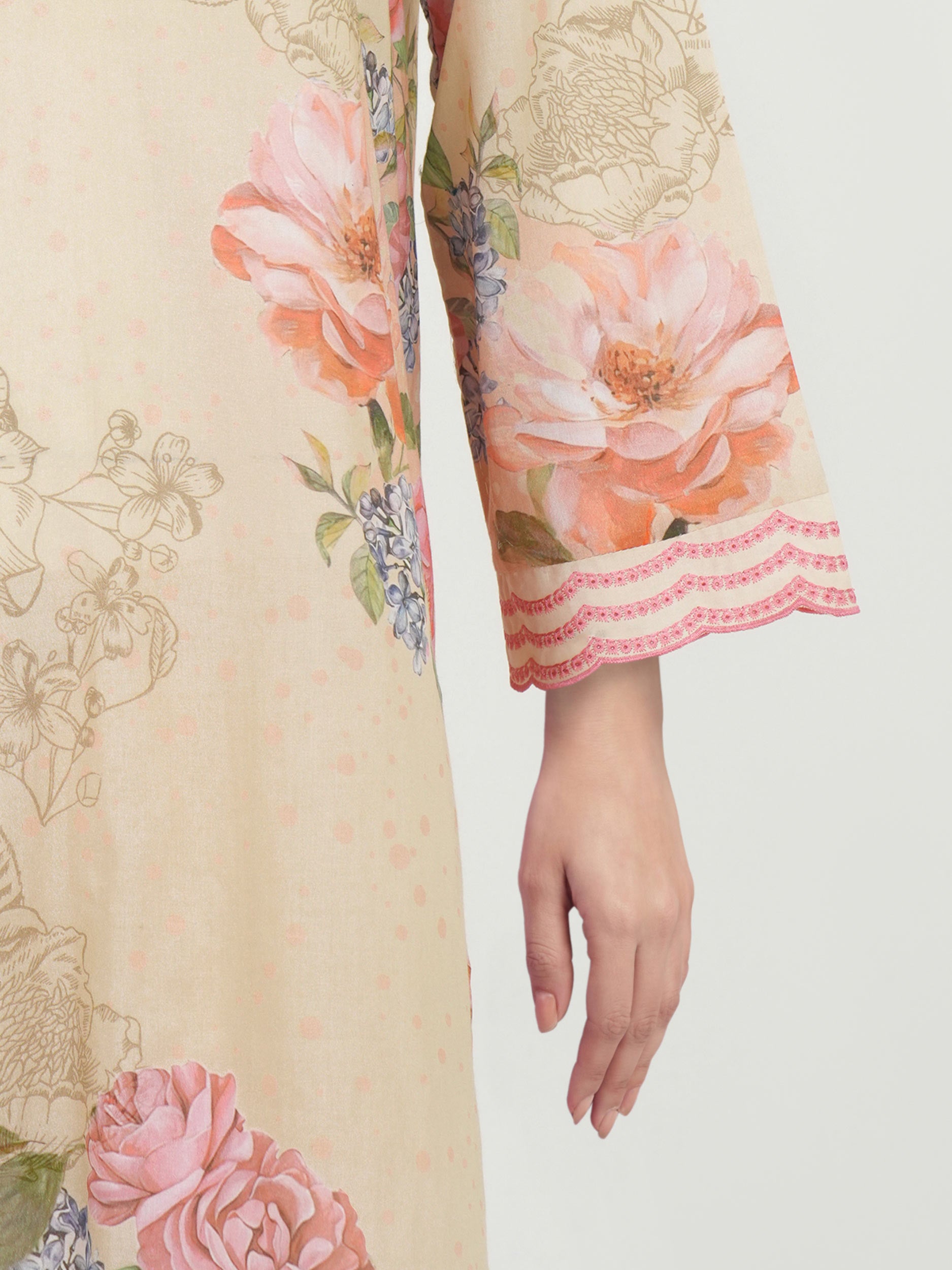 3 Piece Lawn Suit- Embroidered (Unstitched)