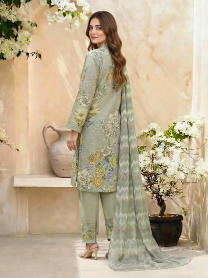 3 Piece Lawn Suit- Embroidered (Unstitched)