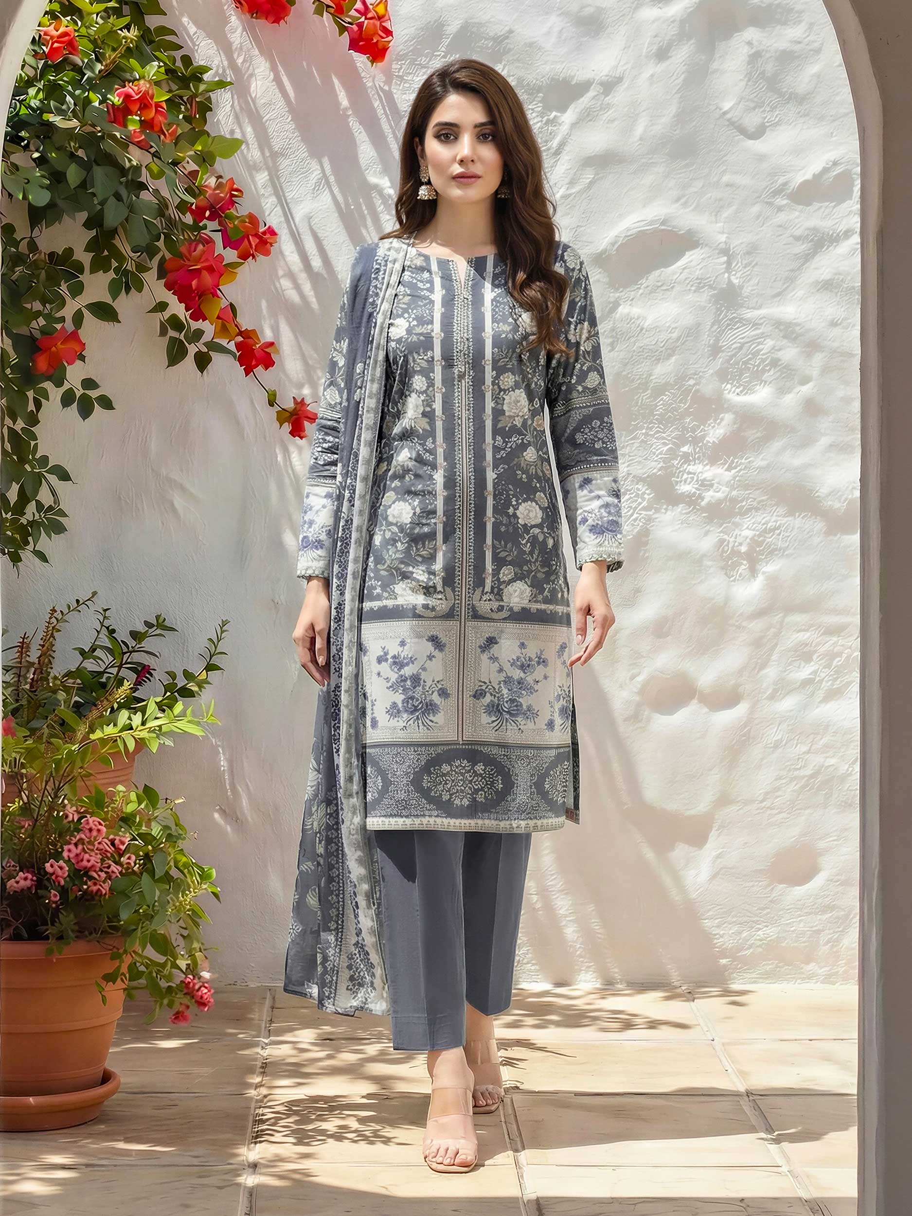 3 Piece Lawn Suit (Unstitched)