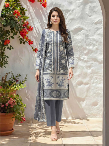 3 Piece Lawn Suit (Unstitched)