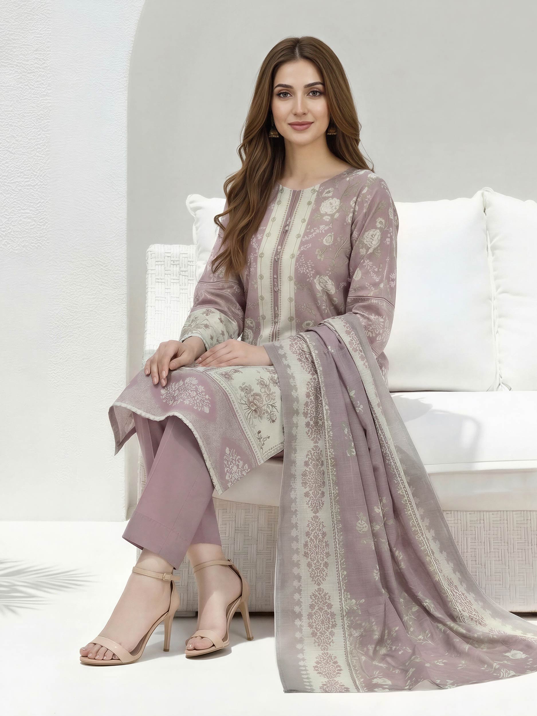 3 Piece Lawn Suit (Unstitched)