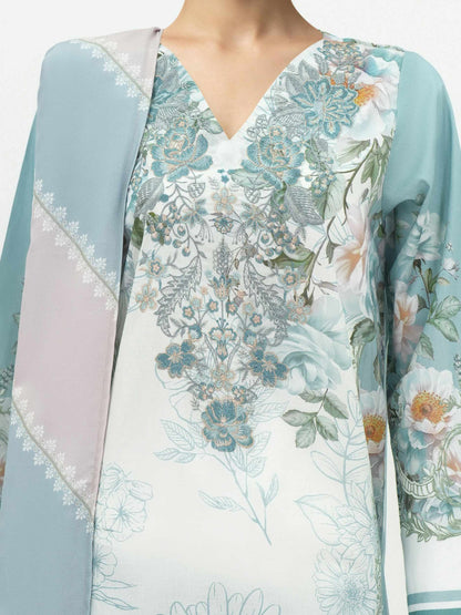 3 Piece Lawn Suit-Embroidered (Unstitched)