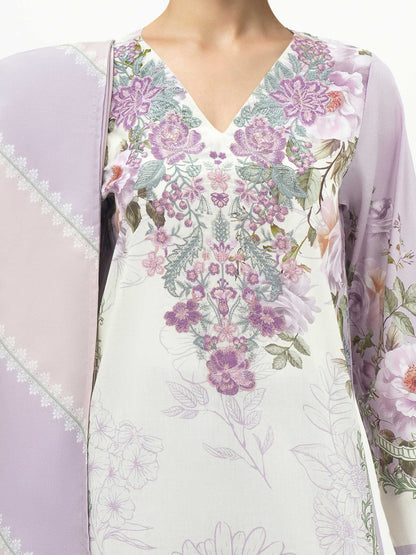 3 Piece Lawn Suit-Embroidered (Unstitched)