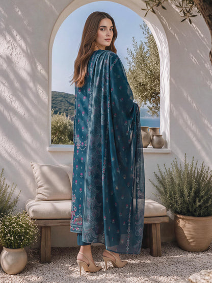 3 Piece Khaddar Suit (Unstitched)
