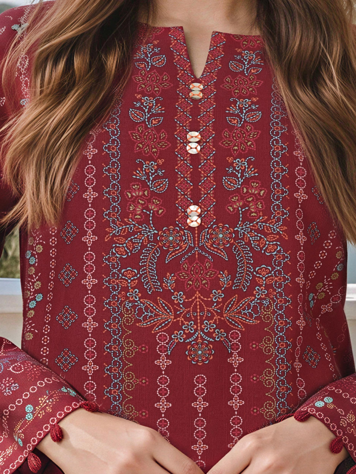 3 Piece Khaddar Suit (Unstitched)