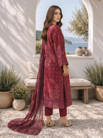 3 Piece Khaddar Suit (Unstitched)