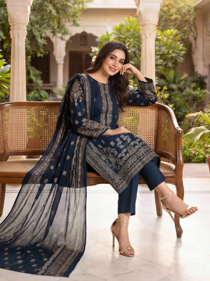 3 Piece Lawn Suit (Unstitched)
