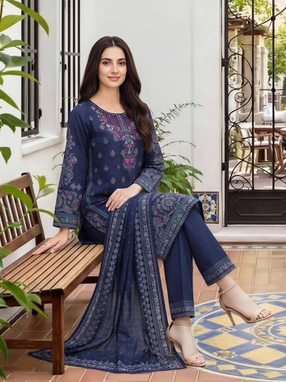 3 Piece Lawn Suit-  Embroidered (Unstitched)