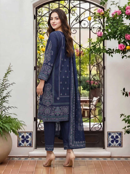 3 Piece Lawn Suit-  Embroidered (Unstitched)
