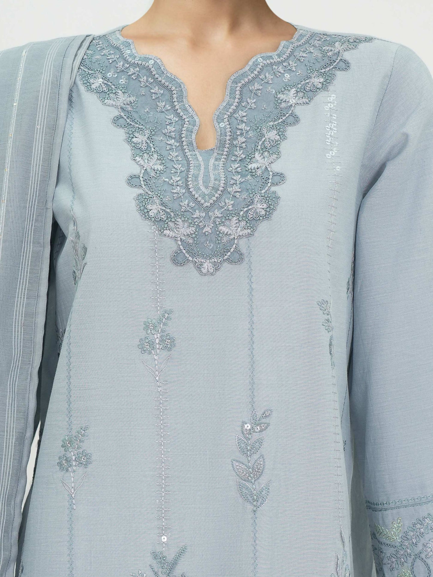 3 Piece Lawn Suit- Embroidered (Unstitched)