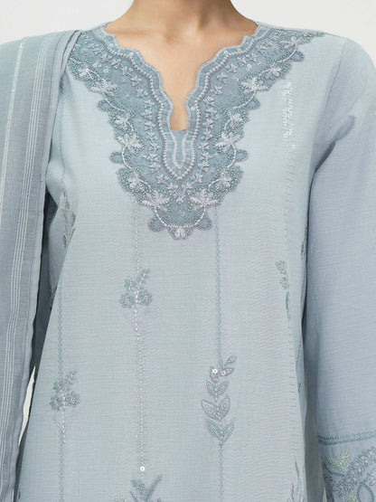 3 Piece Lawn Suit- Embroidered (Unstitched)