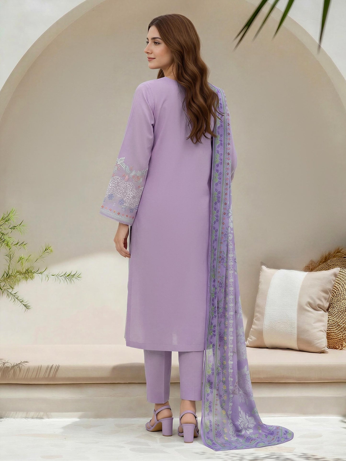 3 Piece Lawn Suit- Embroidered (Unstitched)