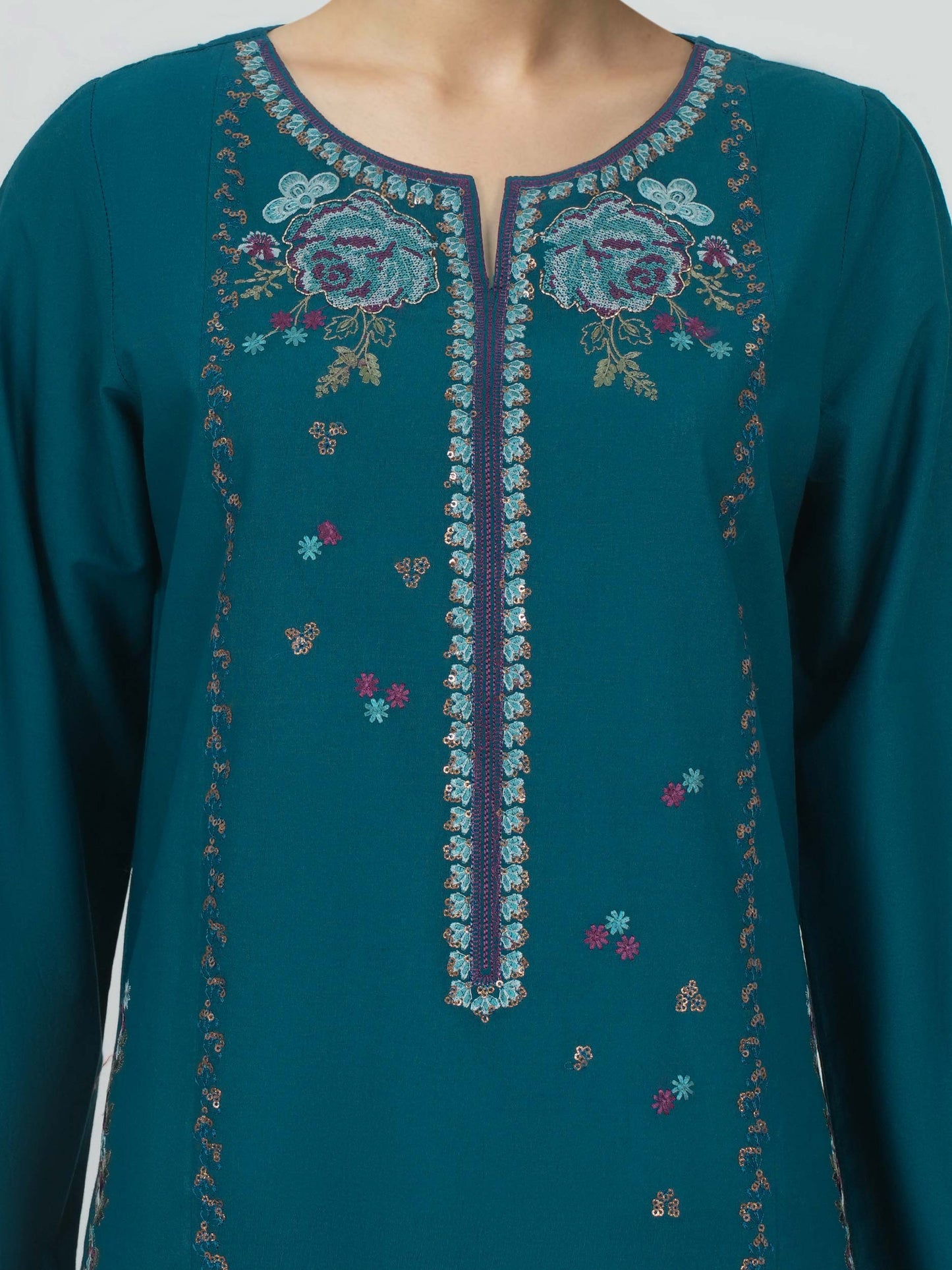 3 Piece Lawn Suit- Embroidered (Unstitched)