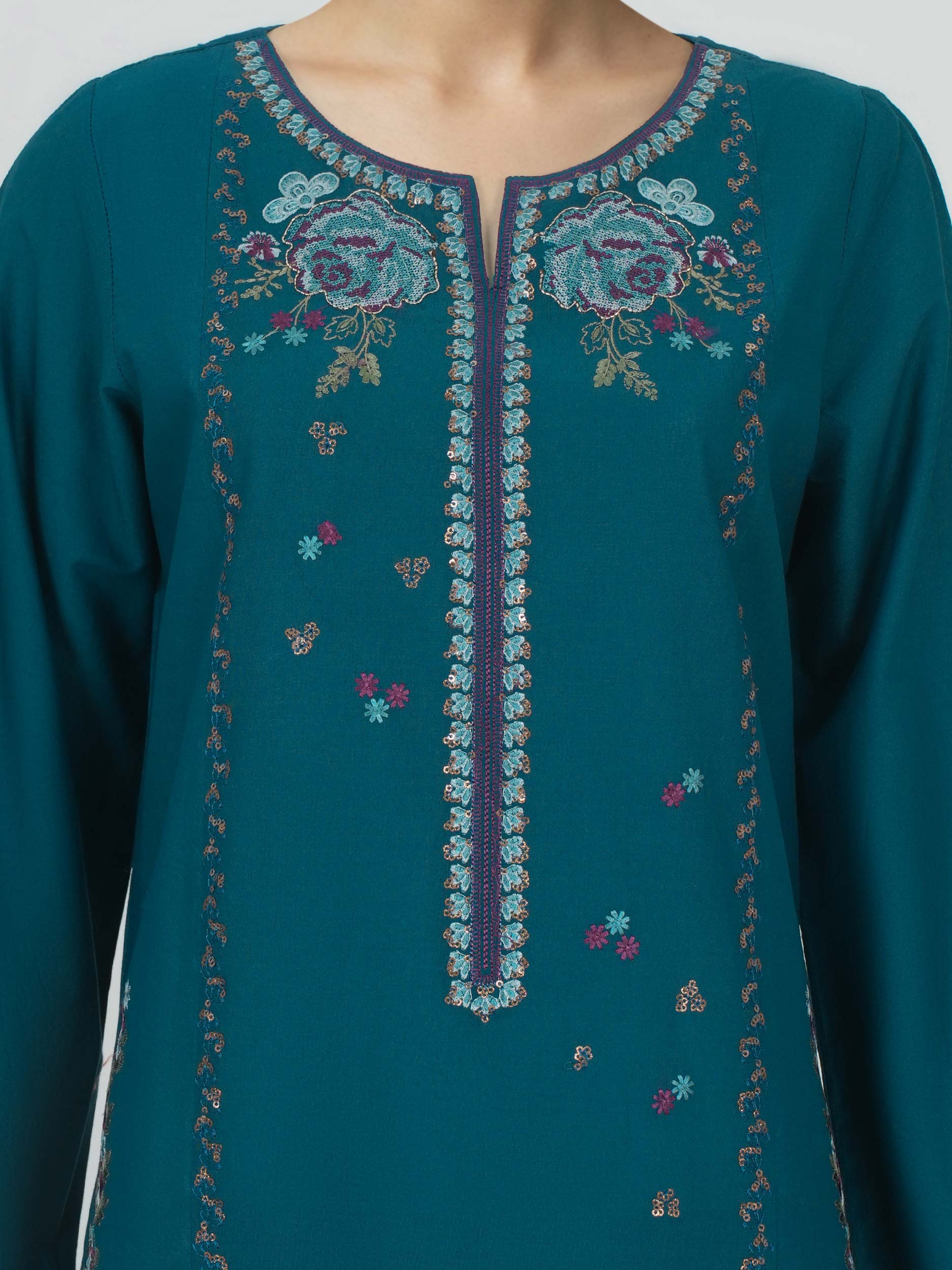 3 Piece Lawn Suit- Embroidered (Unstitched)