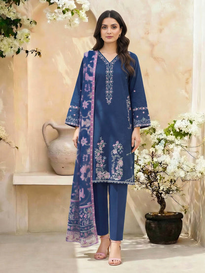 3 Piece Lawn Suit- Embroidered (Unstitched)