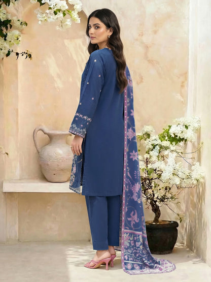 3 Piece Lawn Suit- Embroidered (Unstitched)
