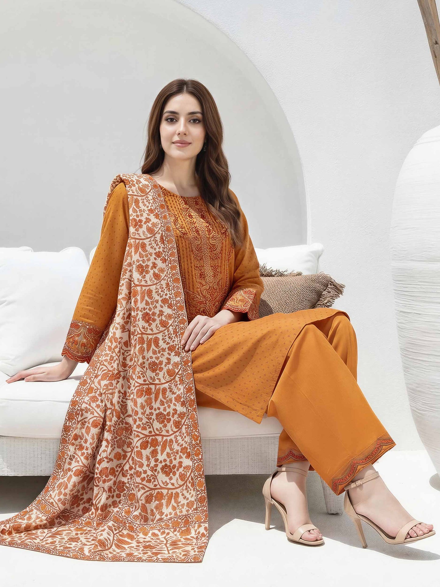 3 Piece Lawn Suit-  Embroidered (Unstitched)
