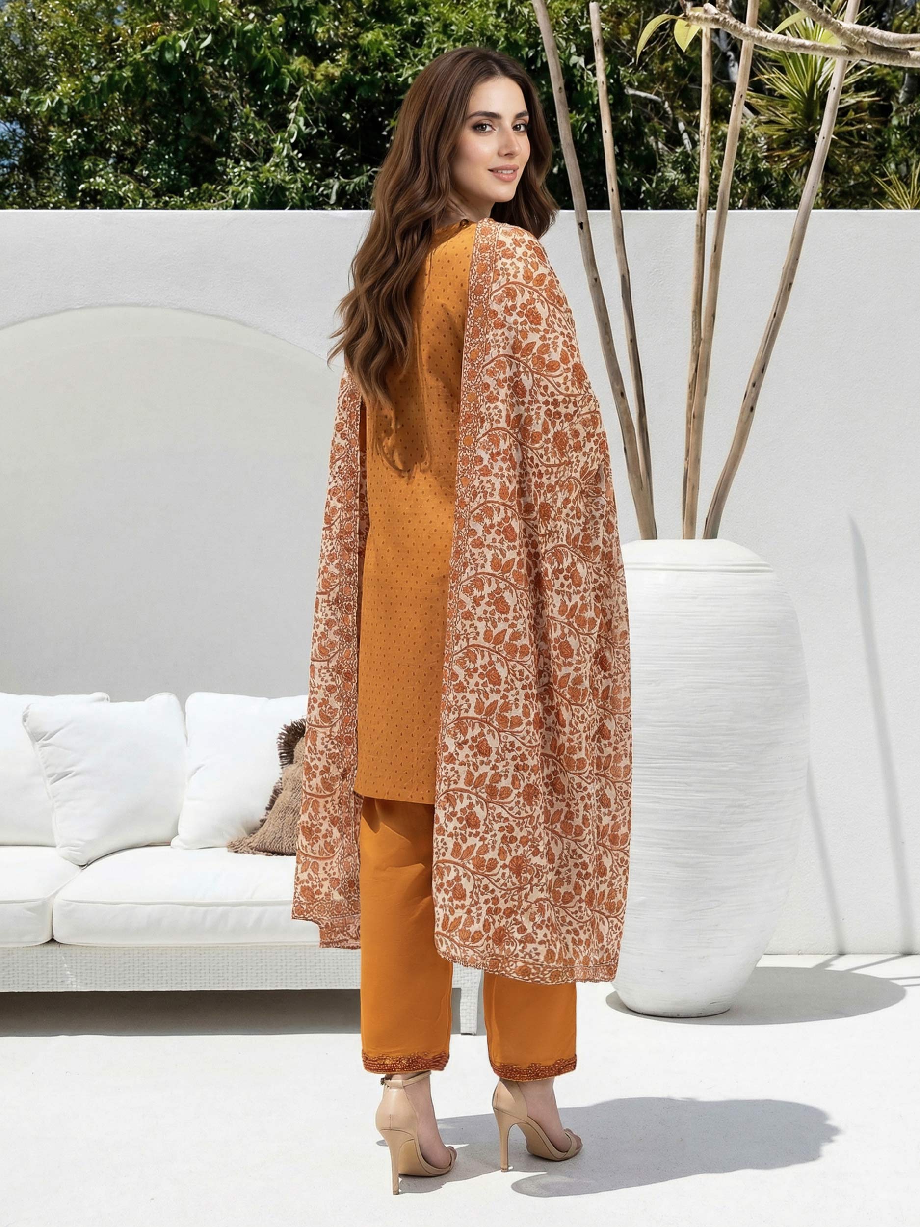 3 Piece Lawn Suit-  Embroidered (Unstitched)