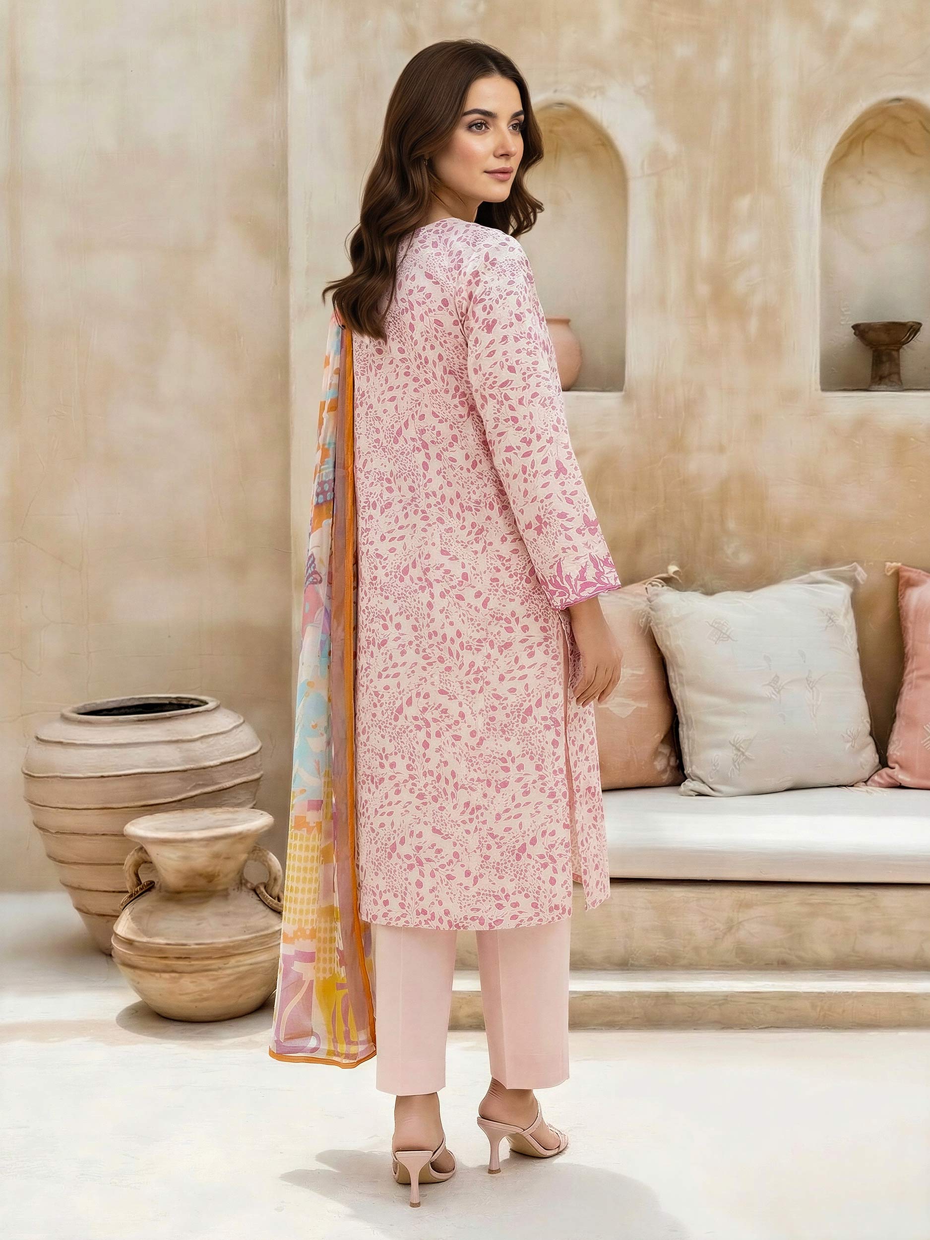 3 Piece Lawn Suit-Embroidered (Unstitched)