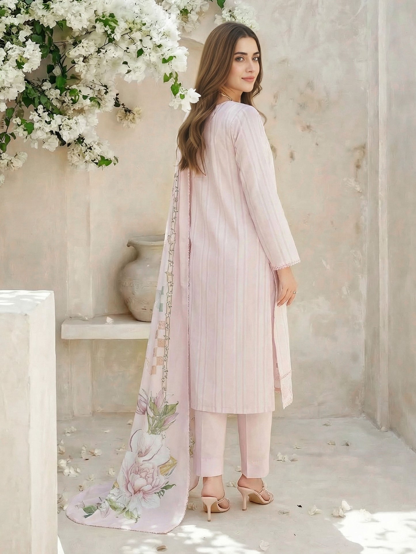 3 Piece Lawn Suit- Embroidered (Unstitched)