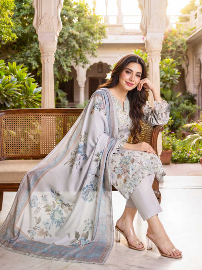 3 Piece Lawn Suit- Embroidered (Unstitched)