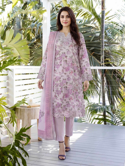 3 Piece Lawn Suit- Embroidered (Unstitched)