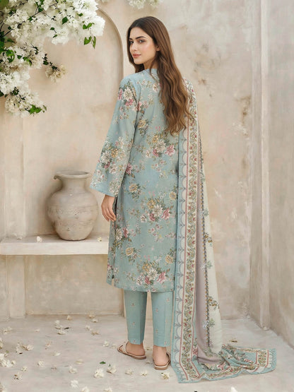 3 Piece Lawn Suit- Embroidered (Unstitched)