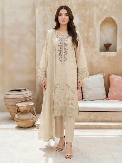 3 Piece Lawn Suit-Embroidered (Unstitched)
