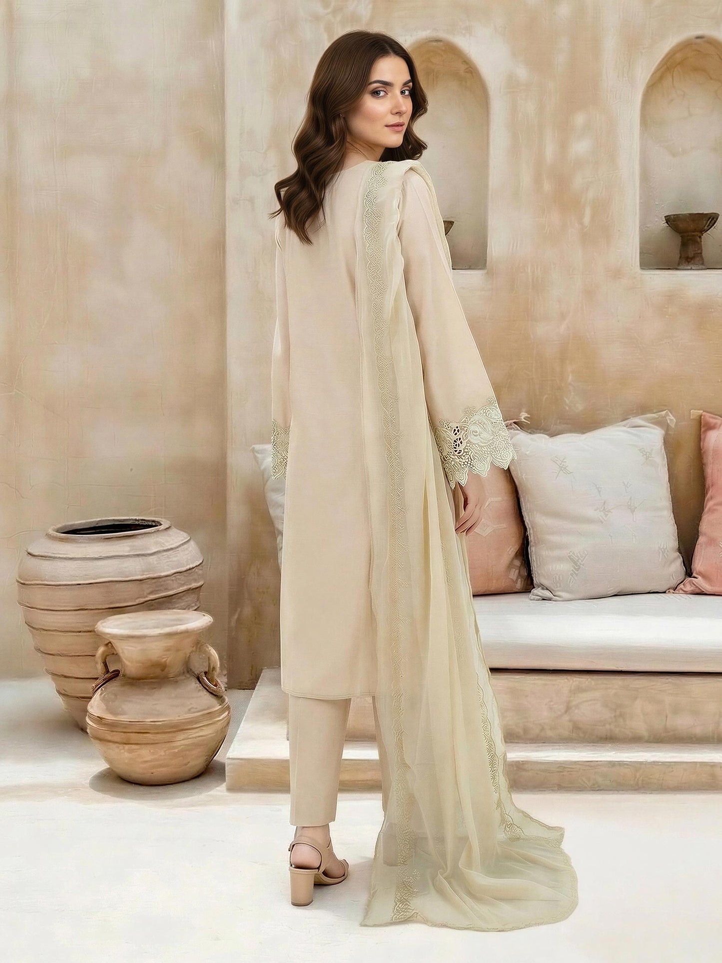3 Piece Lawn Suit-Embroidered (Unstitched)