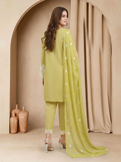 3 Piece Lawn Suit-Embroidered (Unstitched)