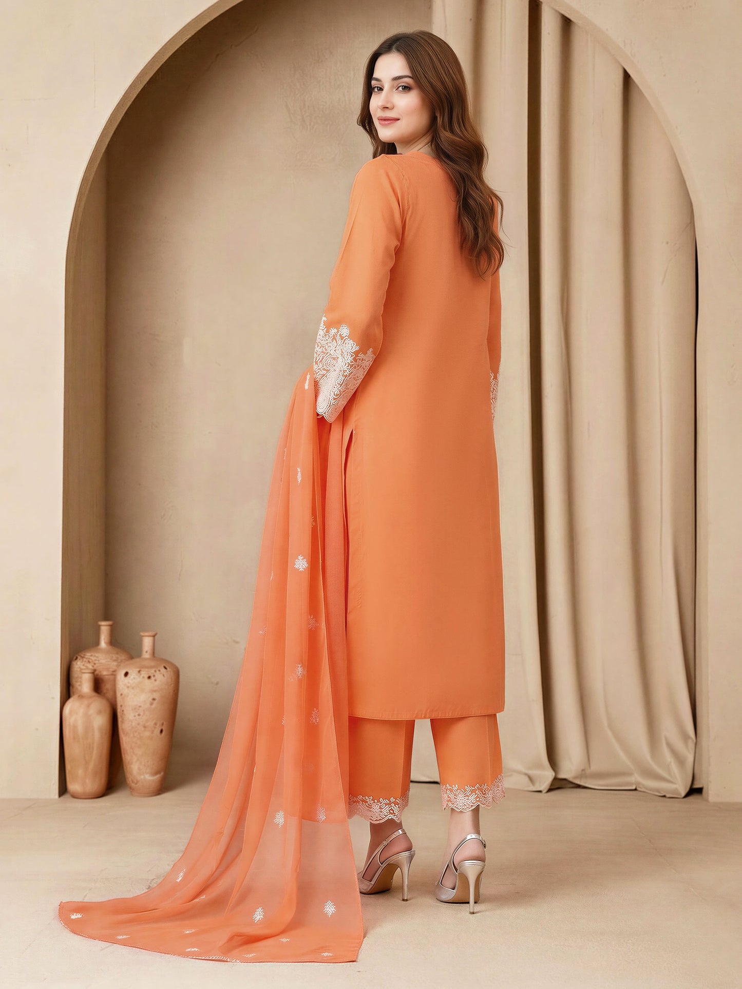 3 Piece Lawn Suit-Embroidered (Unstitched)