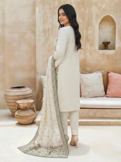 3 Piece Lawn Suit-Embroidered (Unstitched)