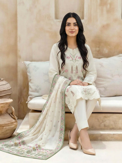 3 Piece Lawn Suit-Embroidered (Unstitched)