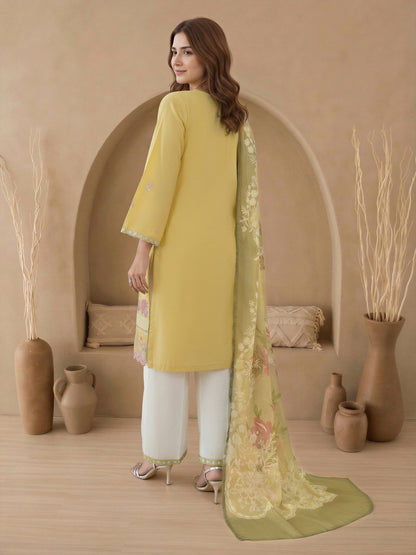 3 Piece Lawn Suit-Embroidered (Unstitched)