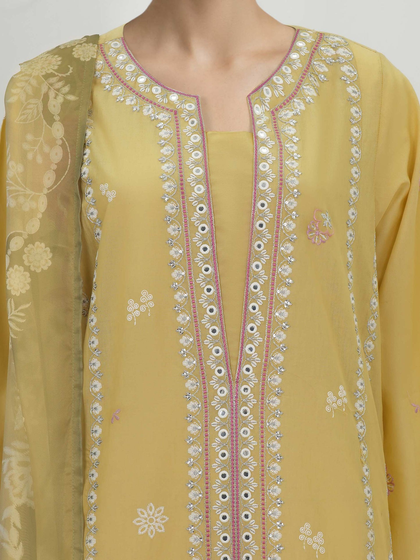 3 Piece Lawn Suit-Embroidered (Unstitched)