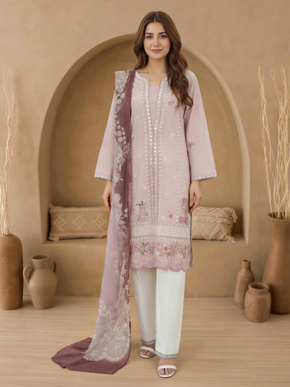 3 Piece Lawn Suit-Embroidered (Unstitched)