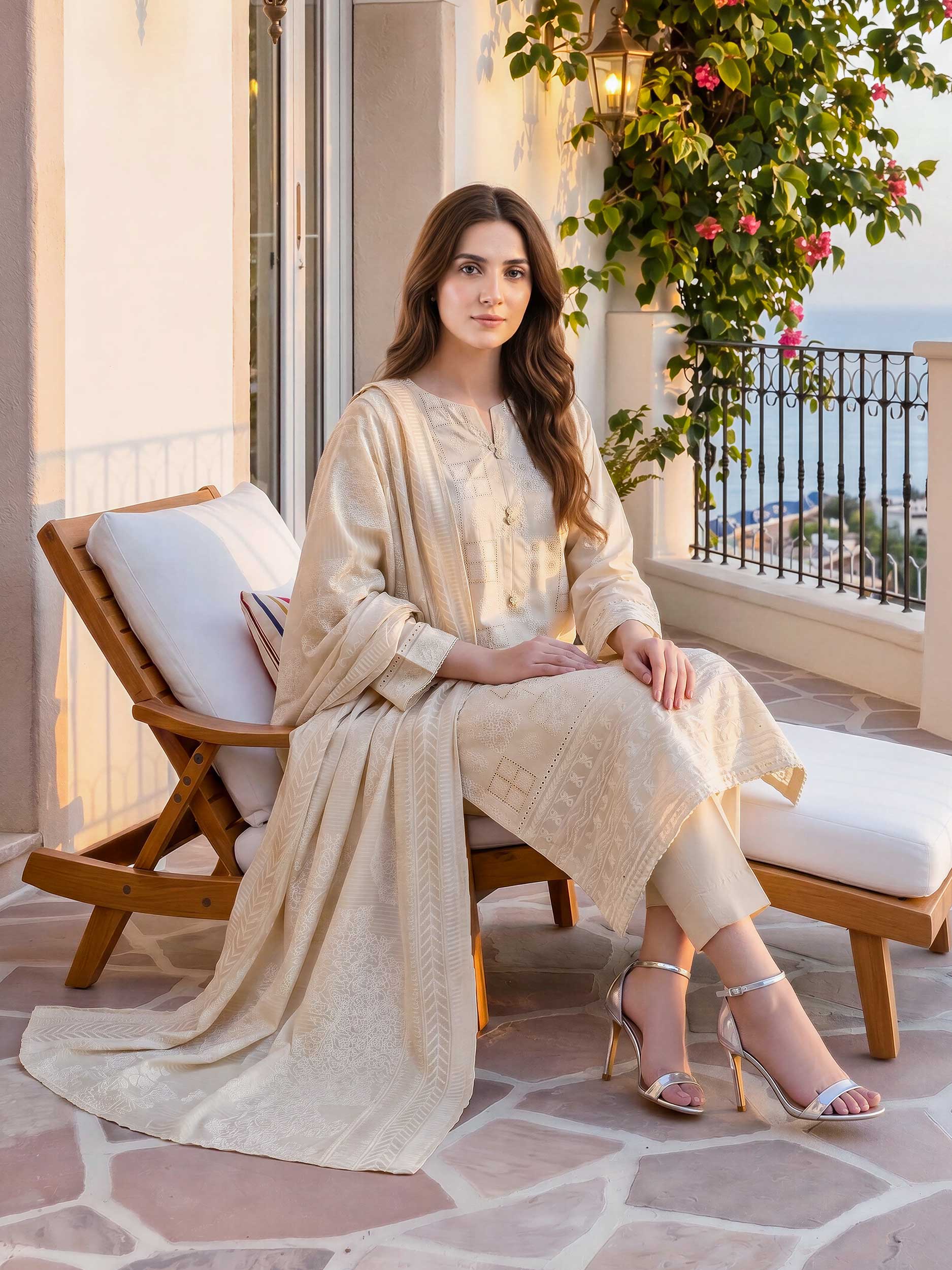 3 Piece Lawn Suit- Embroidered (Unstitched)