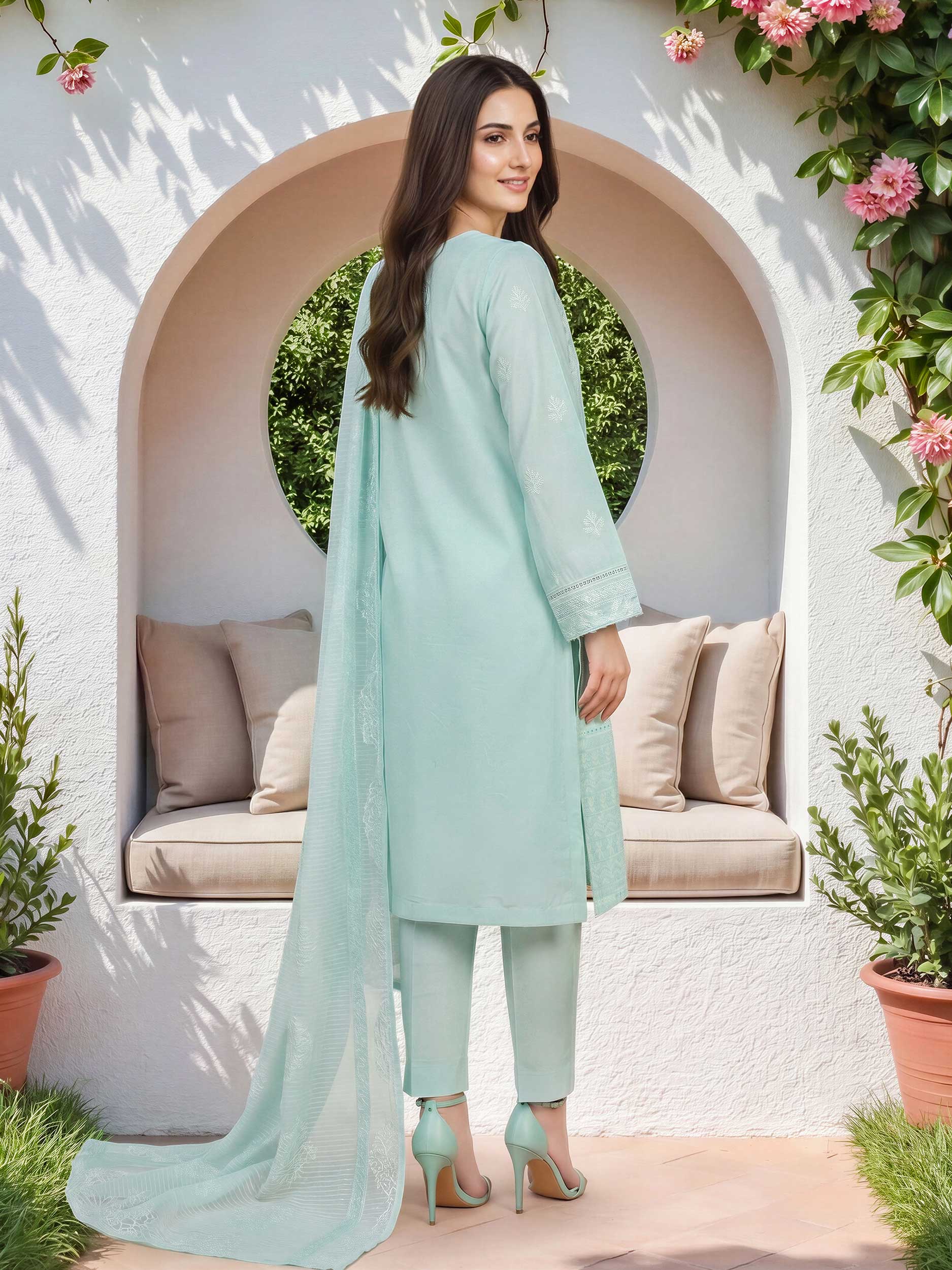 3 Piece Lawn Suit- Embroidered (Unstitched)