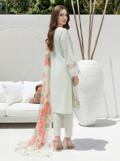 3 Piece Lawn Suit- Embroidered (Unstitched)